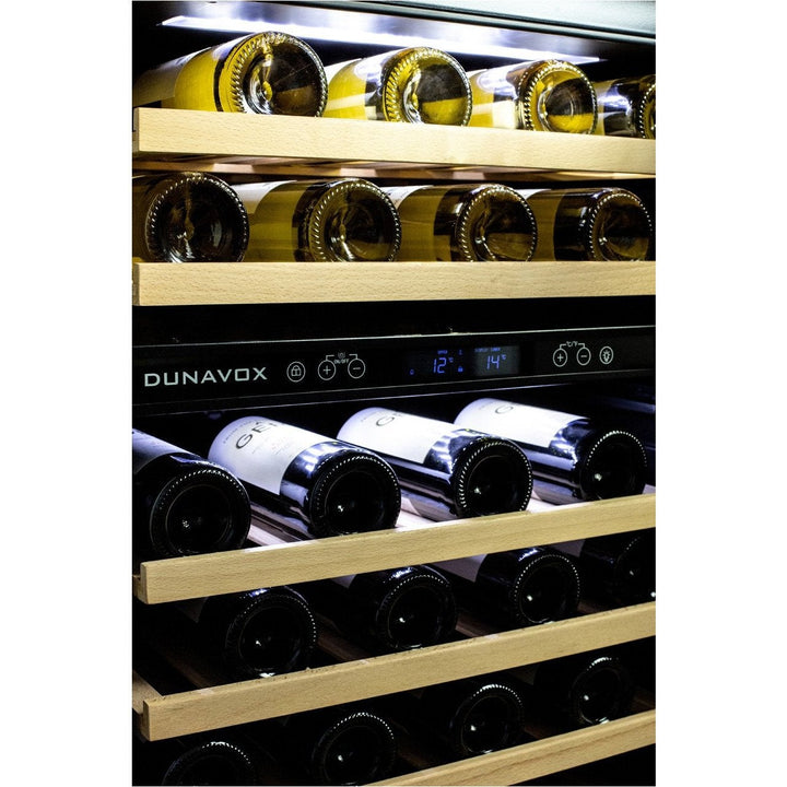 Dunavox - 600mm Built in Dual Zone Wine Cooler DAU-46.145DB - 3 Lighting Option