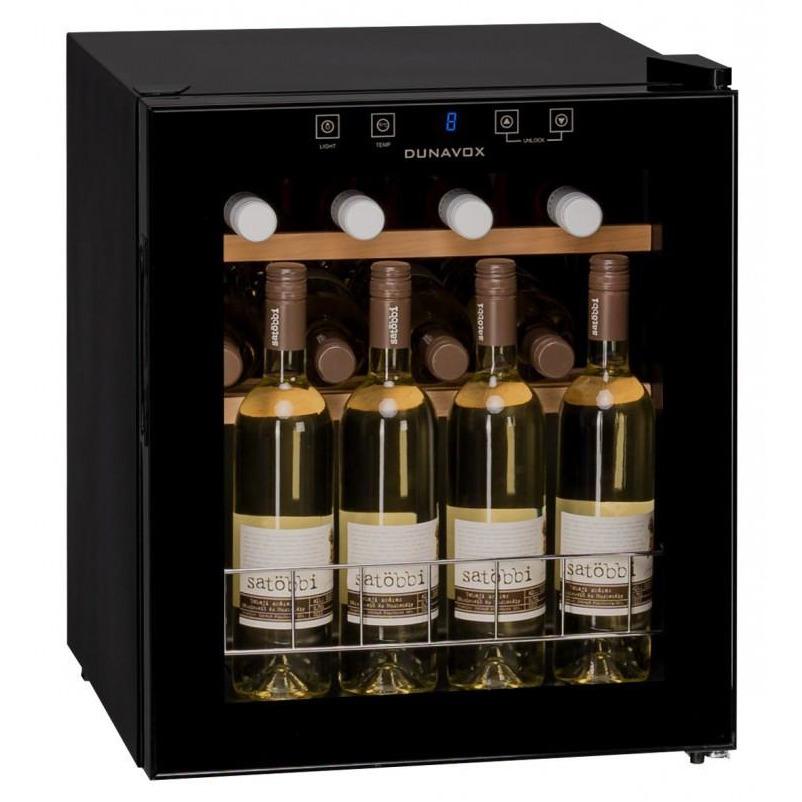 Dunavox - 16 bottle Mini Tabletop Freestanding Wine Cabinet DX-16.46K Elite Wine Refrigeration