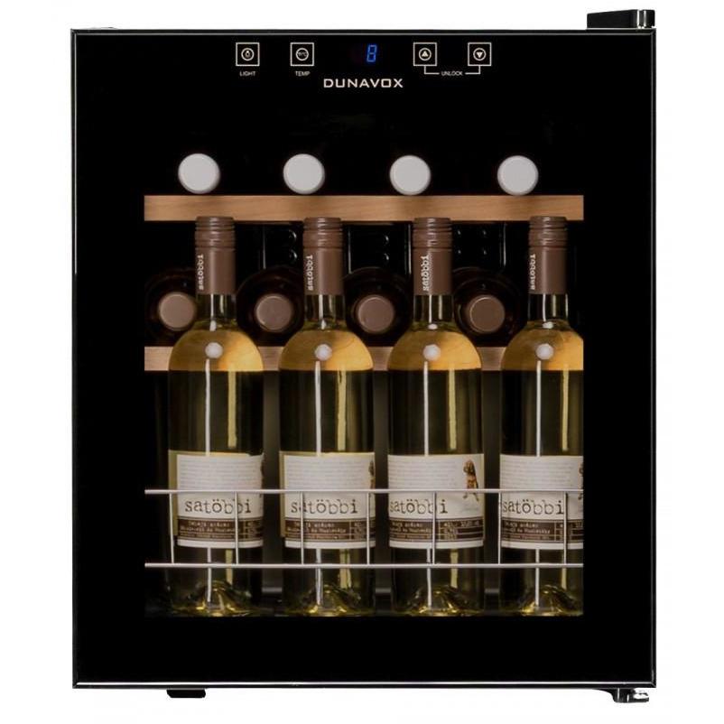 Dunavox - 16 bottle Mini Tabletop Freestanding Wine Cabinet DX-16.46K Elite Wine Refrigeration