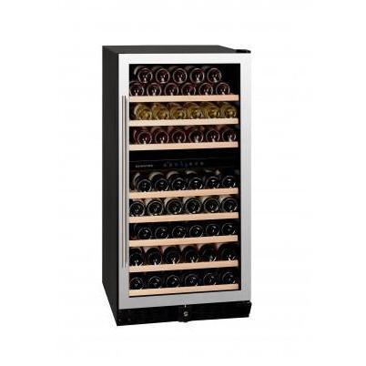 Dunavox - 94 bottle Built in Dual Zone Wine Cooler DX-94.270SDSK Elite Wine Refrigeration