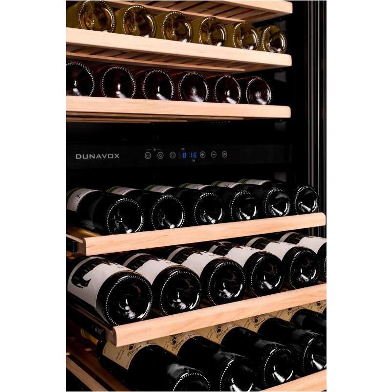 Dunavox - 94 bottle Built in Dual Zone Wine Cooler DX-94.270SDSK Elite Wine Refrigeration