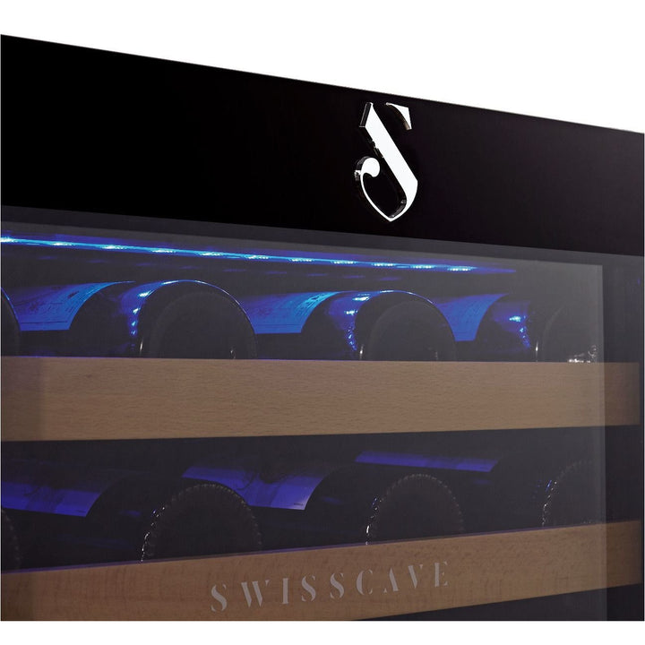 SWISSCAVE Classic - 600mm - 47 Bottles - Freestanding / Built in Wine Cooler - WL155F