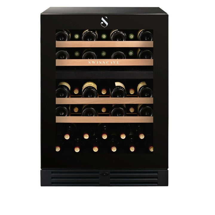 SWISSCAVE Premium - 600mm Dual Zone - 40 Bottle - Freestanding / Built in Wine Cooler - WLB-160DF