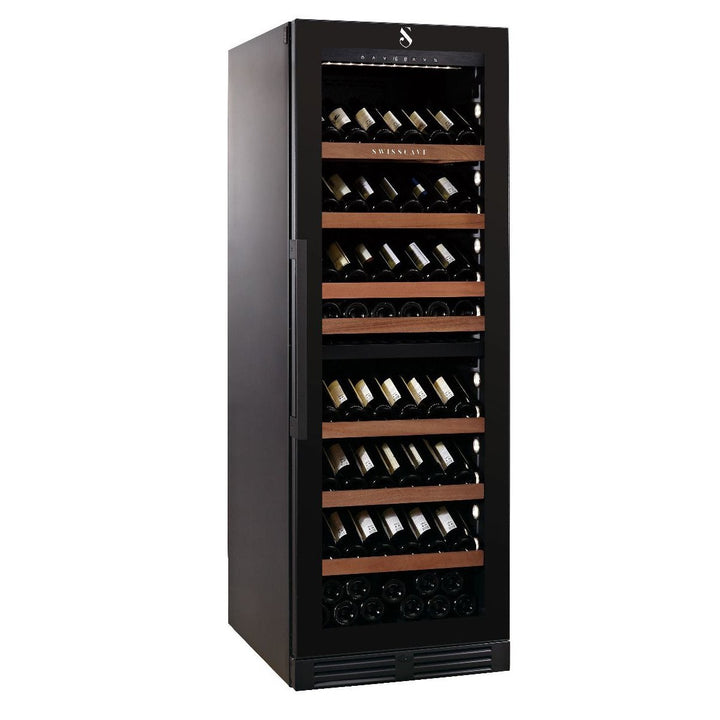 SWISSCAVE Premium - 600mm Dual Zone - 134 Bottle - Freestanding / Built In Wine Cooler - WLB-460DFLD-MIX