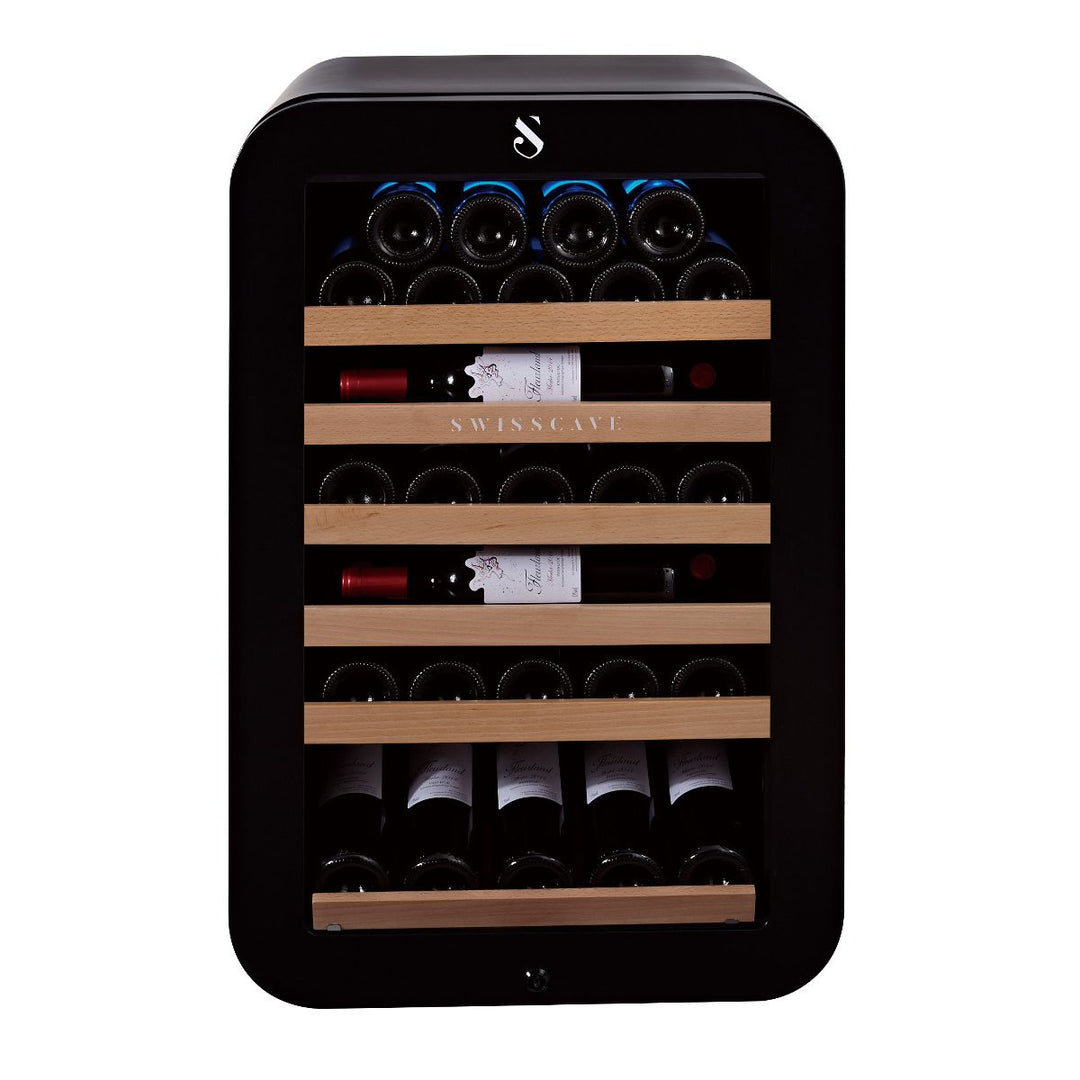 SWISSCAVE - 35 Bottle Single Temperature Zone Wine Cooler - WL120F