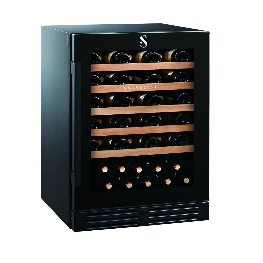 SWISSCAVE - 46 Bottle Single Temperature Zone Wine Cooler - WLB160F Elite Wine Refrigeration