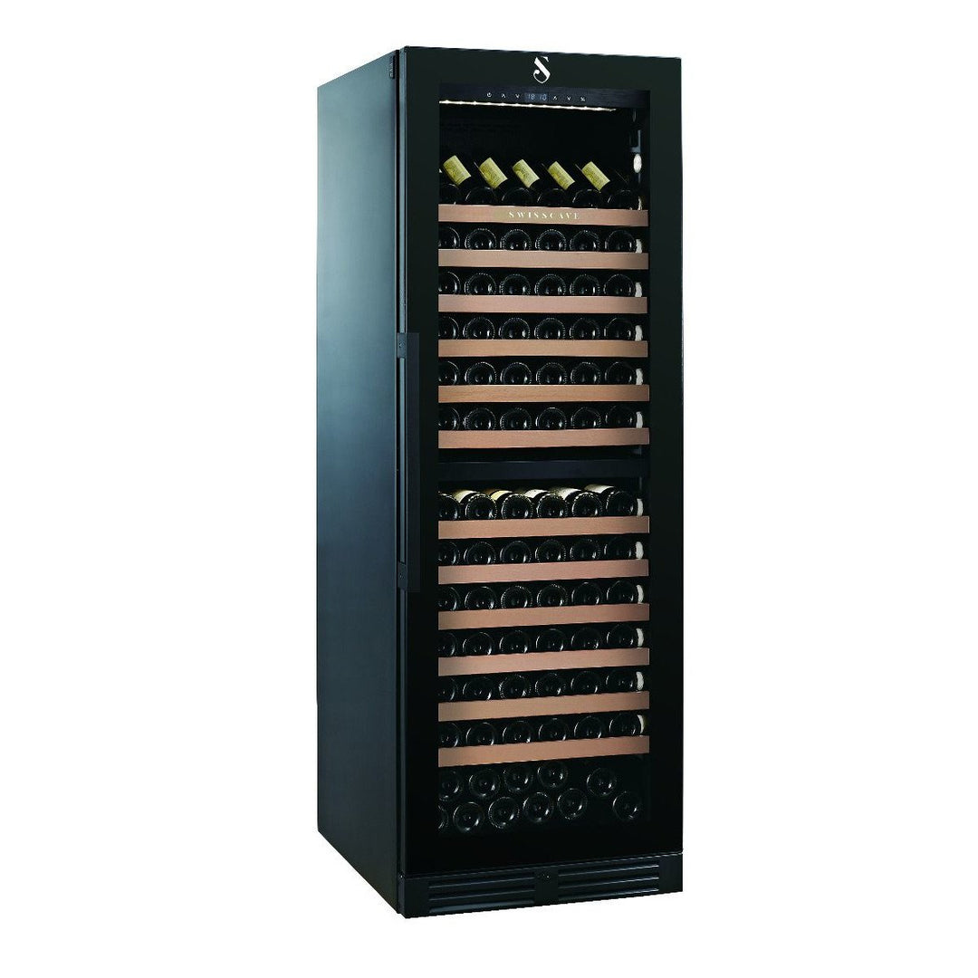 SWISSCAVE Premium - 600mm Dual Zone - 152 Bottle - Freestanding / Built in Wine Cooler - WLB-460DF-MIX