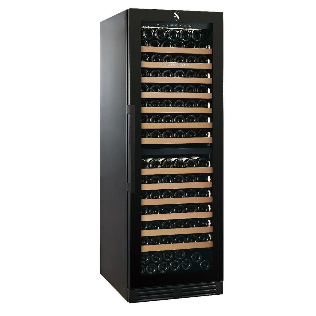 SWISSCAVE Premium - 600mm Dual Zone - 152 Bottle - Freestanding / Built in Wine Cooler - WLB-460DF-MIX